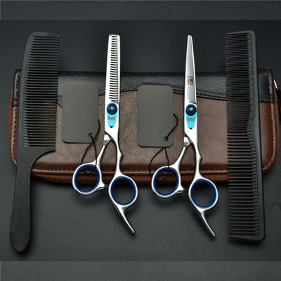 Foarfece profesionale de coafură 6,0 inci Japonia 440C Foarfece de frizer originală Foarfece de tuns pentru salon Set de foarfece de tuns