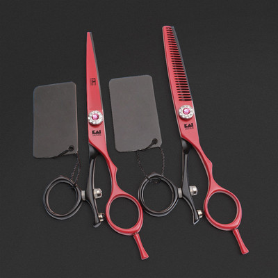 Foarfece profesionale de coafură 6,0 inci Japonia 440C Foarfece de frizer originală Foarfece de tuns pentru salon Set de foarfece de tuns