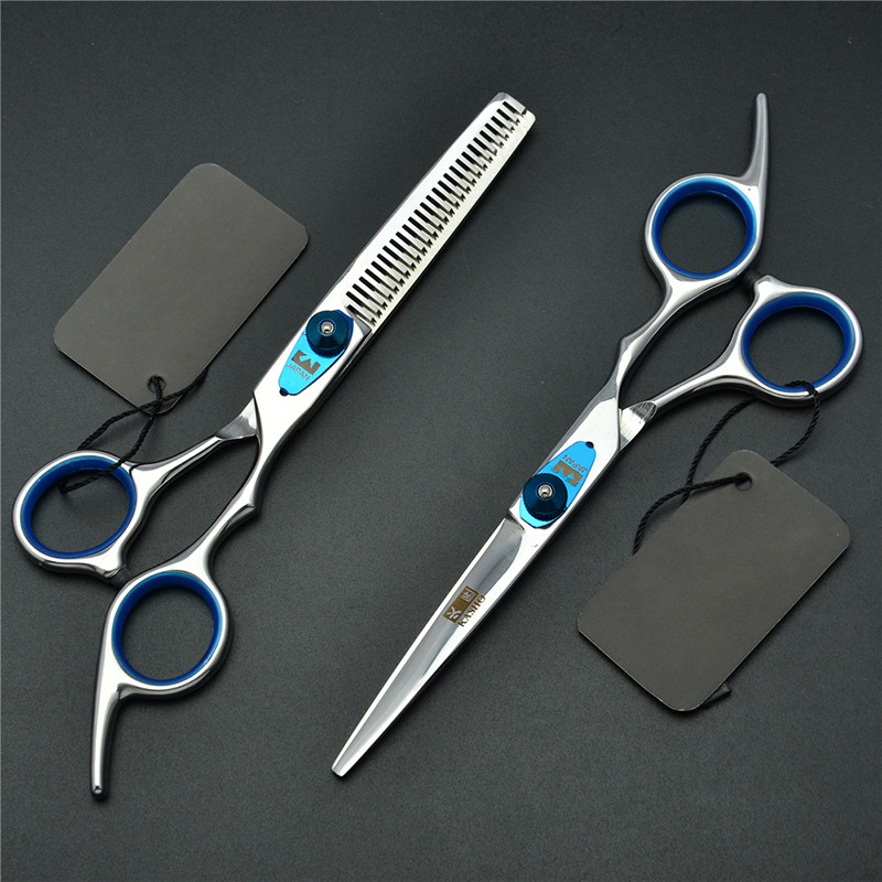 Foarfece profesionale de coafură 6,0 inci Japonia 440C Foarfece de frizer originală Foarfece de tuns pentru salon Set de foarfece de tuns