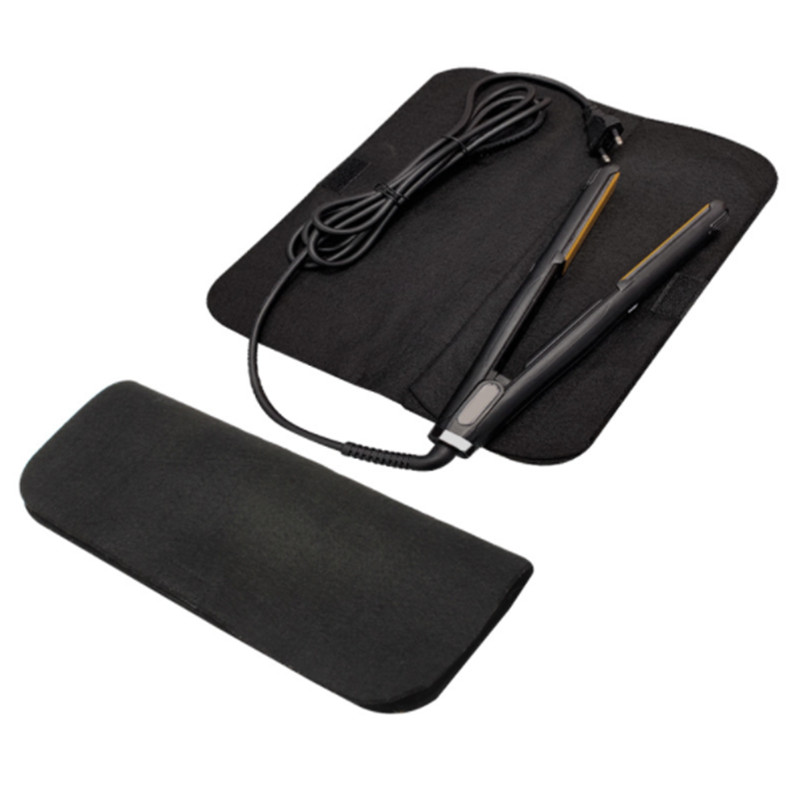 Γυναικεία τσάντα αποθήκευσης ισιώματος μαλλιών ταξιδιού Γκρι/κόκκινο ροζ Χρώμα ανθεκτικό στη θερμότητα μαξιλαράκι Φορητή τσάντα αποθήκευσης ανθεκτική στη θερμότητα