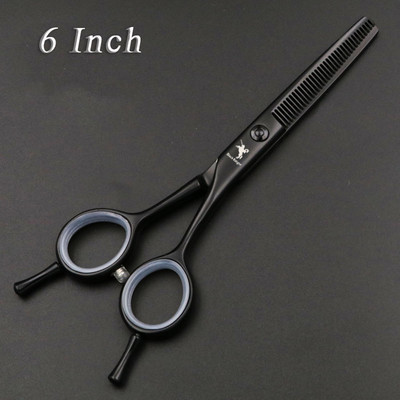 Σετ επαγγελματικών ψαλιδιών κομμωτηρίου 5,5/6 ιντσών Ψαλίδι κομμωτικής κοπής + αραίωσης υψηλής ποιότητας Προσωπικότητα σε ασπρόμαυρα στυλ