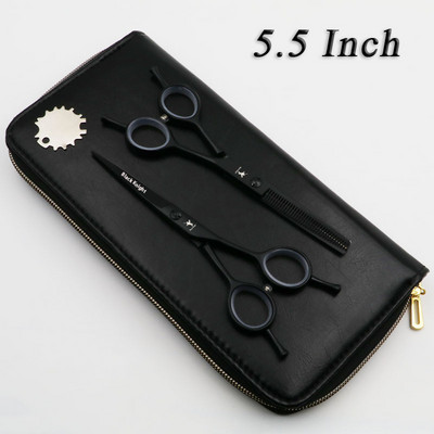 Σετ επαγγελματικών ψαλιδιών κομμωτηρίου 5,5/6 ιντσών Ψαλίδι κομμωτικής κοπής + αραίωσης υψηλής ποιότητας Προσωπικότητα σε ασπρόμαυρα στυλ
