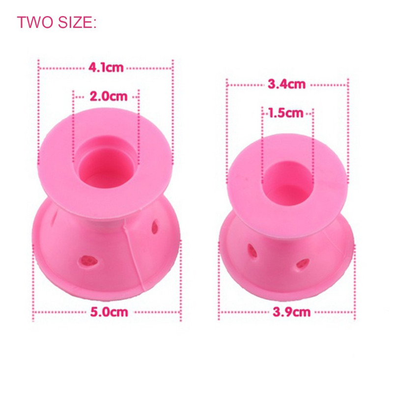 10 kom/set Mekani gumeni čarobni valjci za njegu kose Silikonski uvijač za kosu bez zagrijavanja Alat za oblikovanje kose Alati za oblikovanje kose