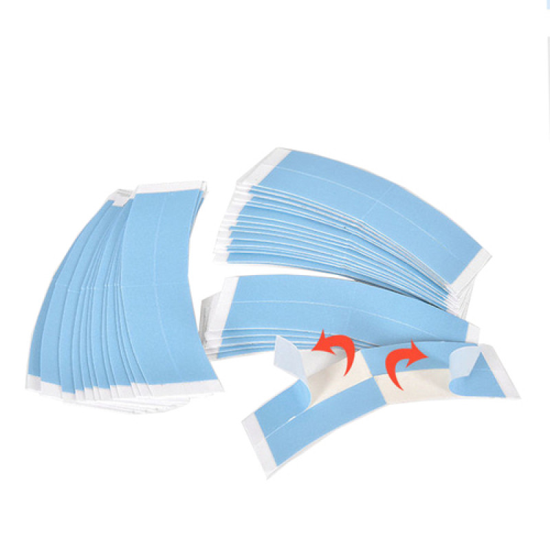 36 τμχ/συσκευασία Αυτοκόλλητη ταινία διπλής όψης Κολλητικό μπλε κλιπ μαλλιών για δαντέλα Εργαλεία επέκτασης περούκας Μπροστινή ταινία δαντέλας