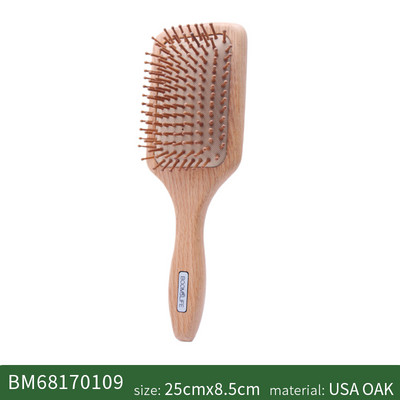Brosse Massage Cuir Chevelu fa hajkefe női széles fogú hajfésűk fejbőr masszázs hajkefe fa fésű fodrász kiegészítők