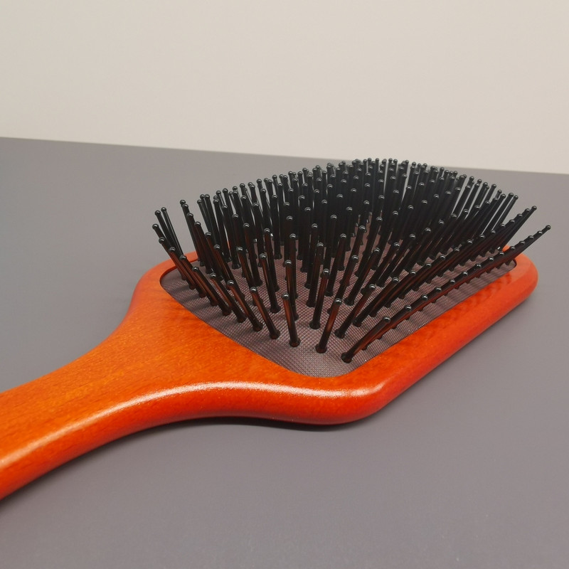 Ξύλινη βούρτσα μαλλιών Comb Paddle Cushion Βούρτσα μασάζ για την τριχόπτωση Βούρτσα μαλλιών Wet Dry Curling Περιποίηση μαλλιών τριχωτού της κεφαλής για μακριά πυκνά μαλλιά γυναίκες