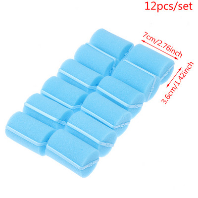 12kom/Set Ružičasti mekani spužvasti pjenasti jastuk Uvijači za kosu Uvijači Salon Brijač DIY kovrče Komplet frizerskih alata DIY Home