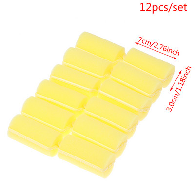 12kom/Set Ružičasti mekani spužvasti pjenasti jastuk Uvijači za kosu Uvijači Salon Brijač DIY kovrče Komplet frizerskih alata DIY Home