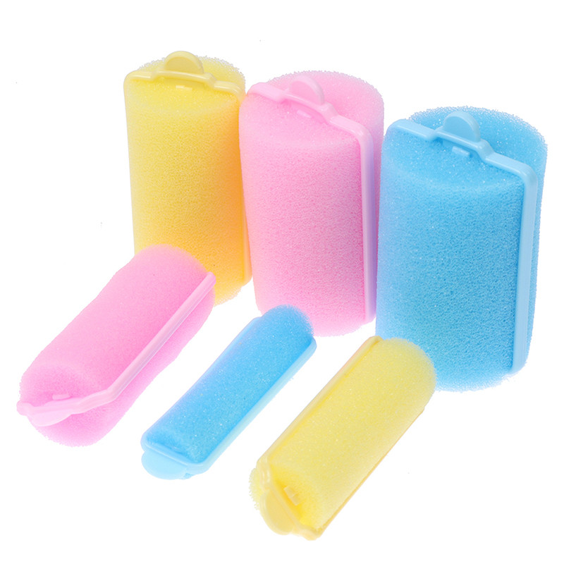 12kom/Set Ružičasti mekani spužvasti pjenasti jastuk Uvijači za kosu Uvijači Salon Brijač DIY kovrče Komplet frizerskih alata DIY Home