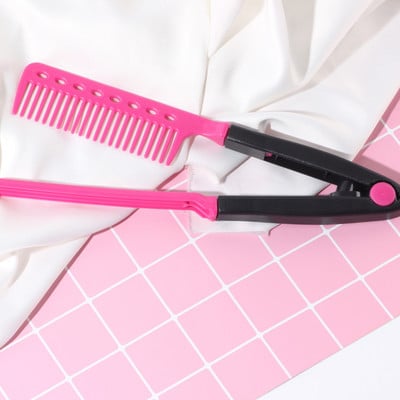 Τύπος V Πλένεται Πτυσσόμενη χτένα ισιώματος μαλλιών Βούρτσα κομμωτικής χτένα Εργαλείο styling μαλλιών Κλιπ αξεσουάρ κουρείου Χτένα για μαλλιά