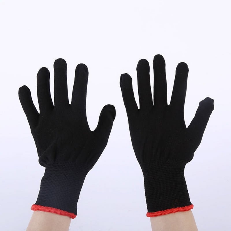 1db Fodrászat forró kesztyű laposvas hőálló hajkiegyenesítő göndörítő kesztyű formázó háztartási kesztyű