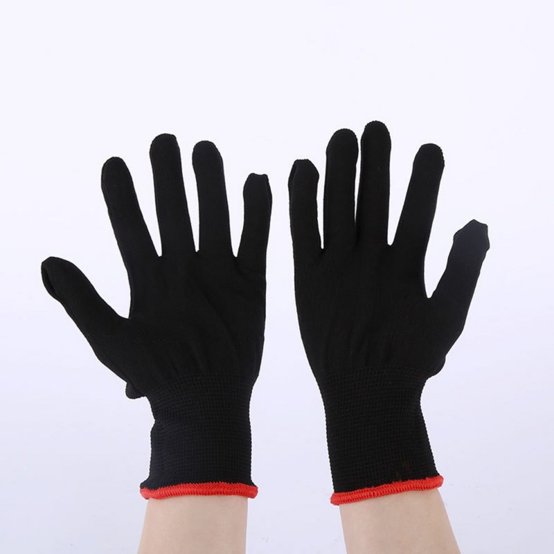 1db Fodrászat forró kesztyű laposvas hőálló hajkiegyenesítő göndörítő kesztyű formázó háztartási kesztyű