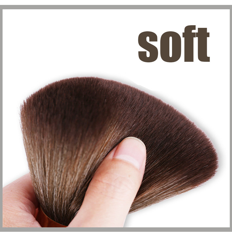 Professzionális Fodrász Duster Nyak Arckefek Hajtisztítás Puha Fekete Hajkefe Szalon Vágás Fodrászat Styling Készíts Eszközök