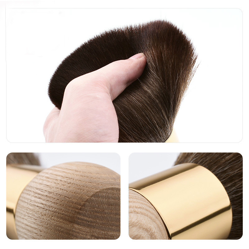 Professzionális Fodrász Duster Nyak Arckefek Hajtisztítás Puha Fekete Hajkefe Szalon Vágás Fodrászat Styling Készíts Eszközök