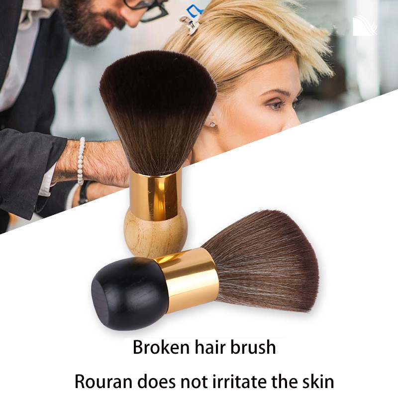 Professzionális Fodrász Duster Nyak Arckefek Hajtisztítás Puha Fekete Hajkefe Szalon Vágás Fodrászat Styling Készíts Eszközök