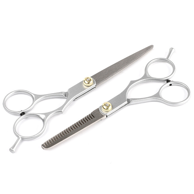 Frizerske škare 6,0 inča zlatne profesionalne brijačnice od nehrđajućeg čelika za šišanje kose škare za stanjivanje kose Set frizerskih škara