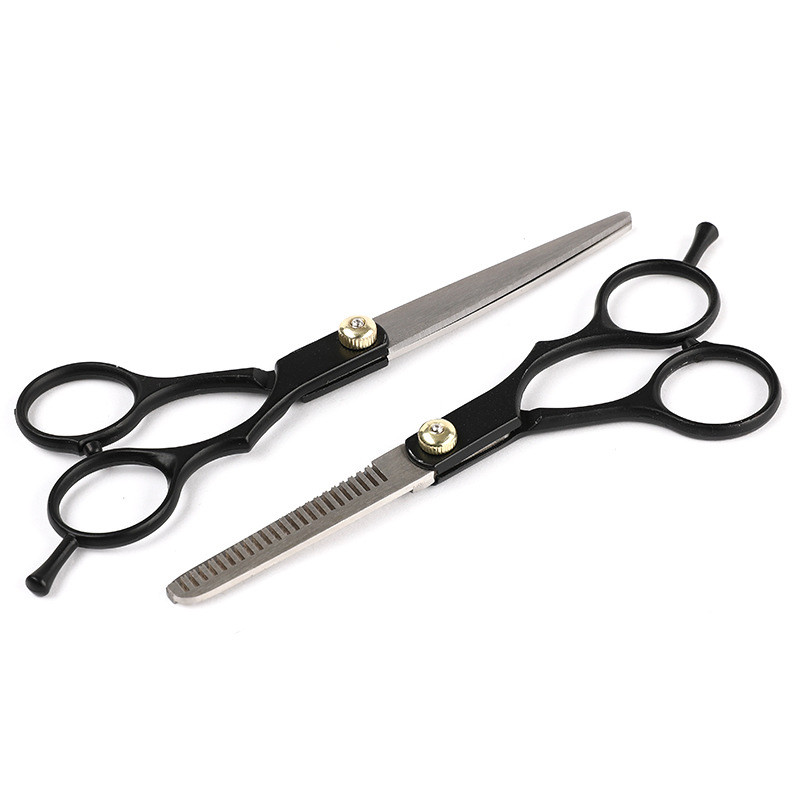 Frizerske škare 6,0 inča zlatne profesionalne brijačnice od nehrđajućeg čelika za šišanje kose škare za stanjivanje kose Set frizerskih škara