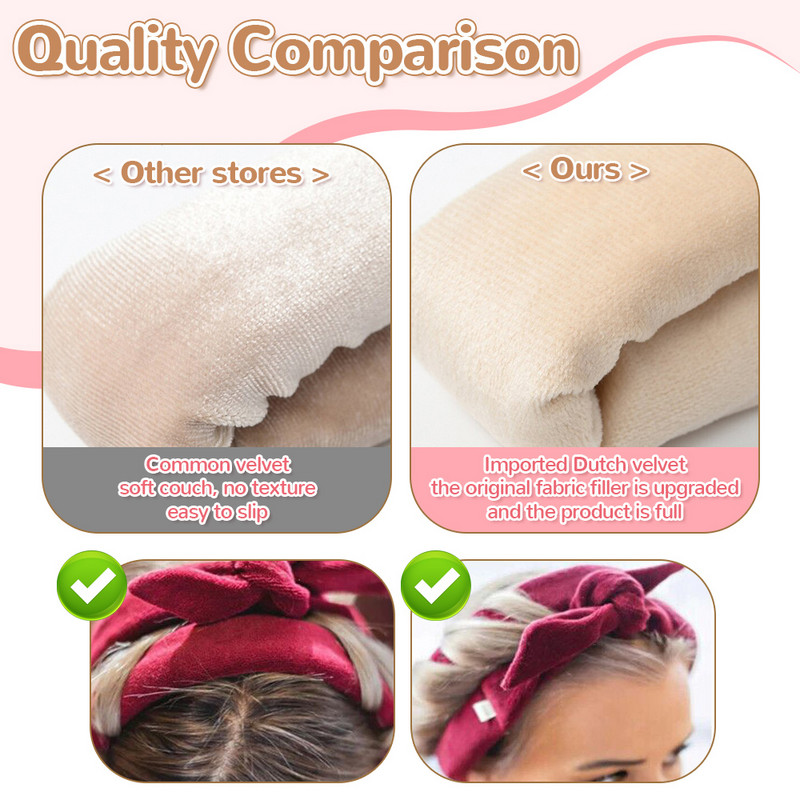 Lazy Hair Curler Heatless kērlinga stieņa galvas saite Wave Formers Sleeping Soft Curl Bar Bez karstuma cirtas gari īsi matu veidošanas rīki