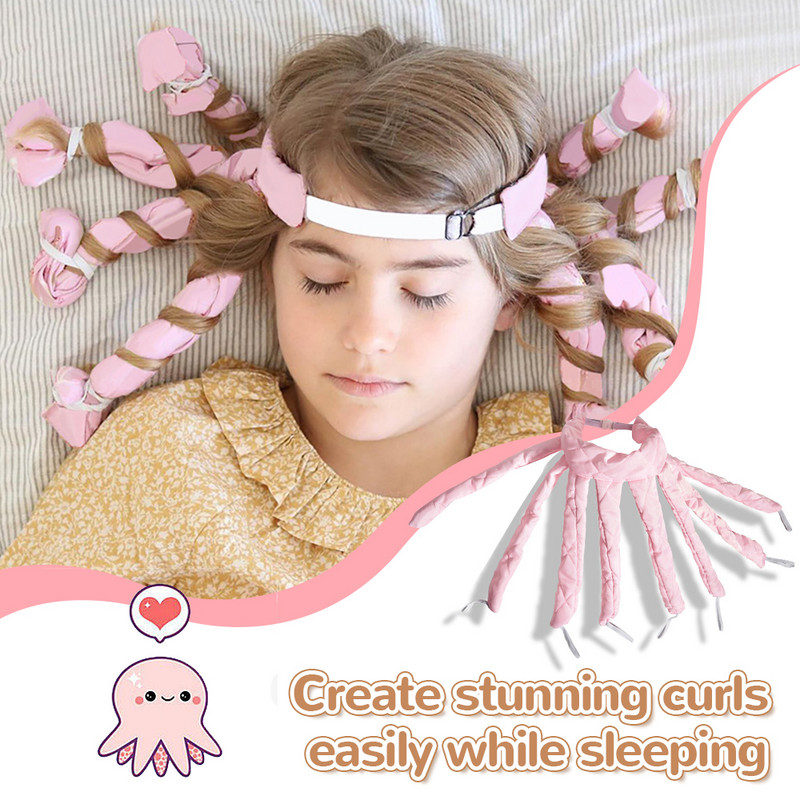 Lazy Hair Curler Heatless kērlinga stieņa galvas saite Wave Formers Sleeping Soft Curl Bar Bez karstuma cirtas gari īsi matu veidošanas rīki