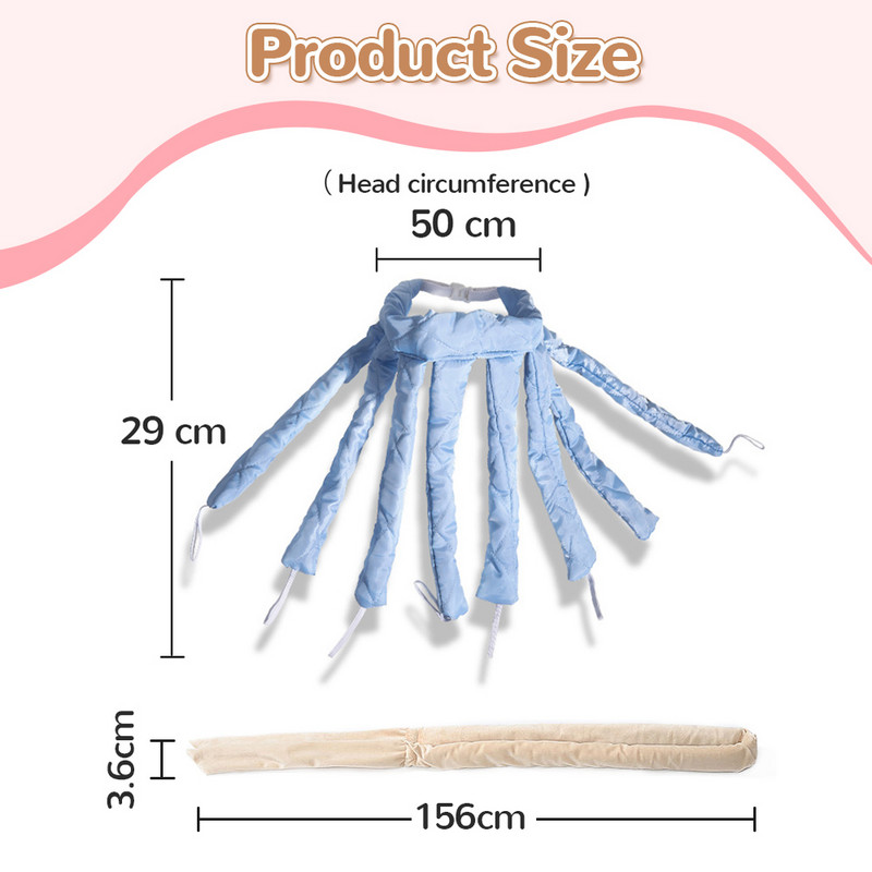 Lazy Hair Curler Heatless kērlinga stieņa galvas saite Wave Formers Sleeping Soft Curl Bar Bez karstuma cirtas gari īsi matu veidošanas rīki