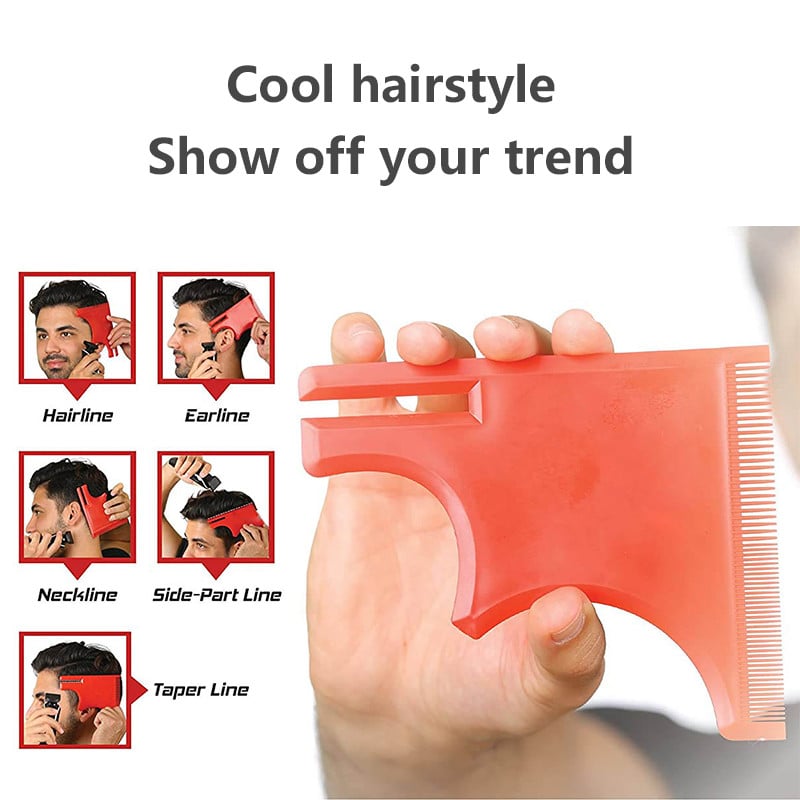 HOT Multi-Curve Hairline Template Šablona za alate za šišanje Vodič za frizersko ravnalo kompatibilno s aparatom za šišanje za oblikovanje