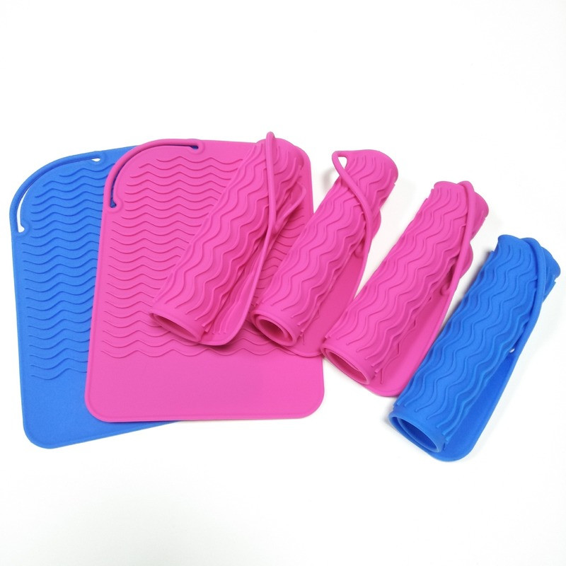 Silikoonist kuumuskindel matikott lokirulli jaoks, juuste professionaalne kujundamistööriist Kuumavastased matid juuste sirgendaja lokitamiseks