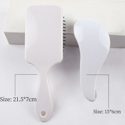 Antistatički češalj za kosu Bijela TT četka za kosu Ženski češalj za masažu vlasišta Tretman kose Frizerski proizvodi smanjuju gubitak kose