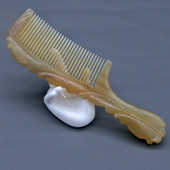 Естествен гребен от овчи рог Антистатичен гребен Четки за масаж на коса със стандартни зъби