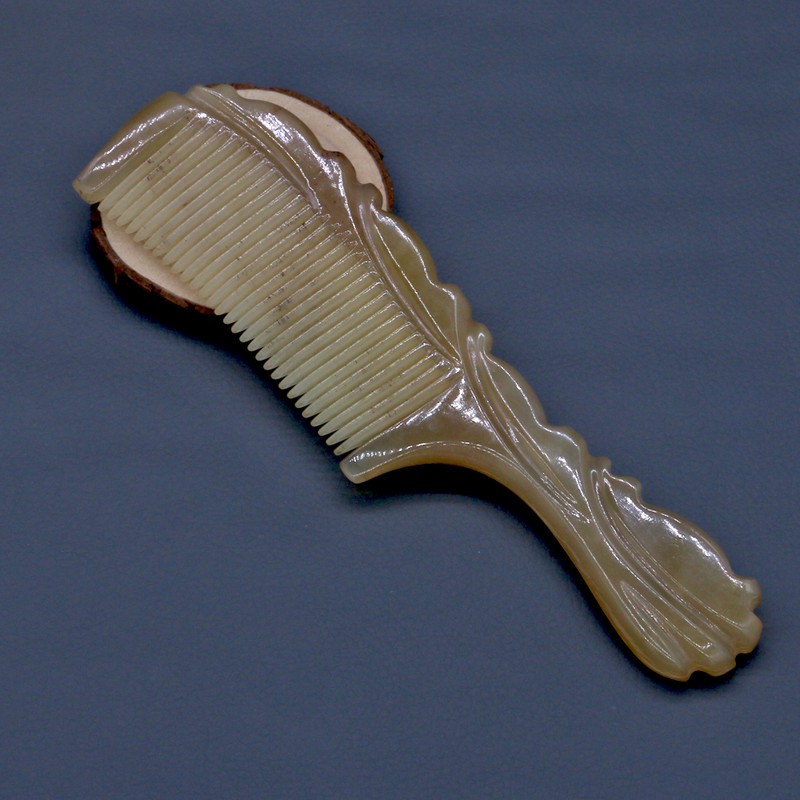 Естествен гребен от овчи рог Антистатичен гребен Четки за масаж на коса със стандартни зъби