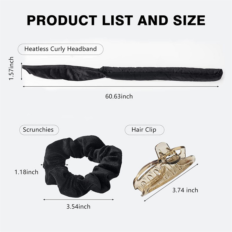 Šipka za kovrče bez zagrijavanja Traka za glavu bez topline Uvijači za kosu Lazy Hair Rollers Sleeping Soft Curl Bar Wave Formers DIY Alati za oblikovanje kose