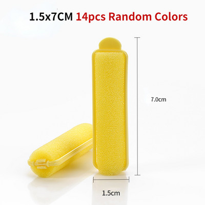 Υψηλής ποιότητας Μαλακό μαγικό σφουγγάρι 6 μεγεθών Αφρώδης κύλινδροι μαλλιών DIY Σετ εργαλείων κομμωτικής Γυναικεία Styling Not Hut Hair Heatless curlers