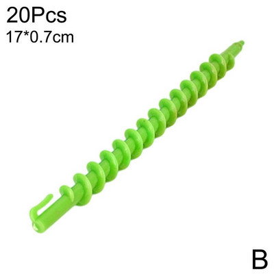 20 бр. Опаковка от пластмасова лента за къдрене вълна за къдрене Фризьорски салон Маша за къдрене Маша за къдрене Щипка за къдрене на корена на косата (съдържа 1 бр. подарък)