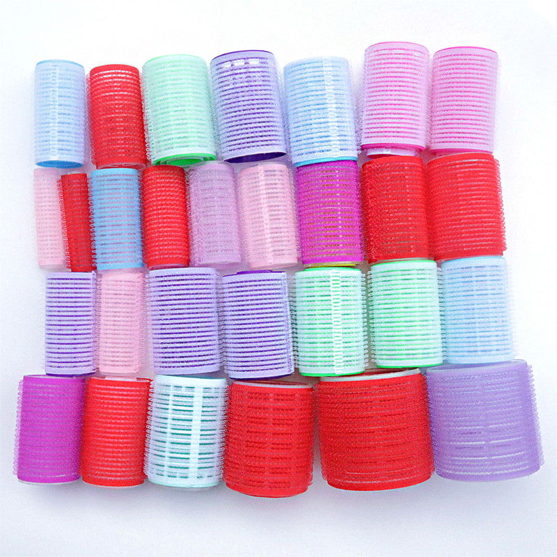 6kom bez grijanja Samoprihvatljivi uvijači za kosu Valjci za žene Waves Bang uvijač za kosu s čičakom Cijevi za frizerski salon