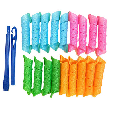 18 gab Portatīvie Magic matu ruļļi Matu veidošanas piederumi Matu ruļļi Nebojājošs skaistums matu veidošanas rīks DIY matu ruļļi