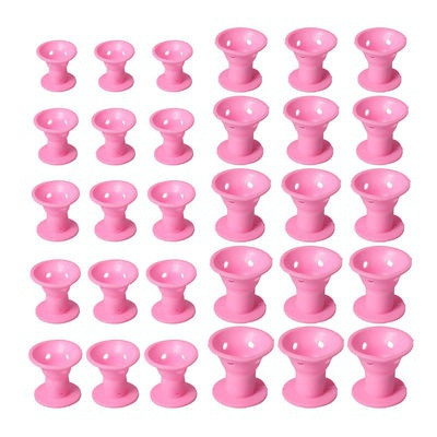 10/20/40 gab Silikona matu ruļļi bez siltuma bez klipšu mīkstas gumijas ruļļi DIY savīti matu veidošanas rīki Magic matu kopšanas komplekts