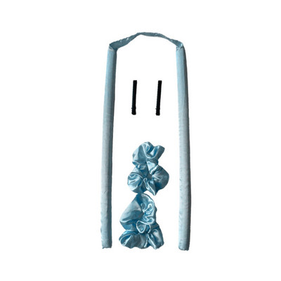 Velvet Heatless kērlinga stieņa galvas saite Lazy lokotāju komplekts matu spirālveida bumbieru ziedu dzelzs matu aksesuāri Flexi stieņi matu ruļļu rīki