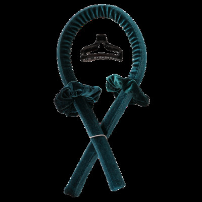 Velvet Heatless kērlinga stieņa galvas saite Lazy lokotāju komplekts matu spirālveida bumbieru ziedu dzelzs matu aksesuāri Flexi stieņi matu ruļļu rīki