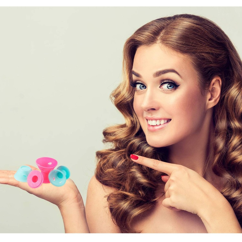 Silikonski uvijač za kosu Twist Valjci za kosu Uvijači za kosu Valjci Silikonski set Stezaljke Ne boli Kovrče Alat za oblikovanje DIY Djevojka Dama