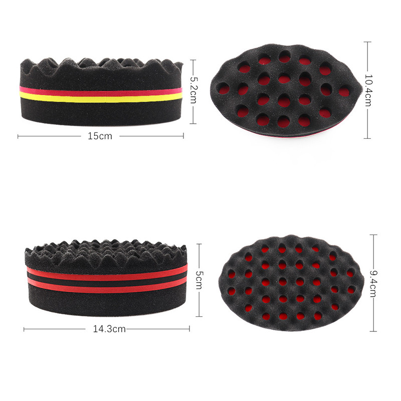 „African Magic Barber Sponge“ plaukų šepetys juodiems vyrams „Twist Sponge“ dvipusis „Magic Hair Curl Weave Dreads Sponge“ šepetys