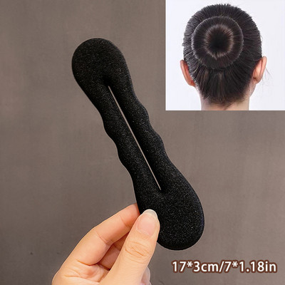 Pahuljasti jastučići za kosu za višekratnu upotrebu Spužva za umetanje za bazu za kosu Alat za umetanje za kosu Puf za kosu Magic Clip Maker za krafne za kosu Root Pad Set kopči za kosu