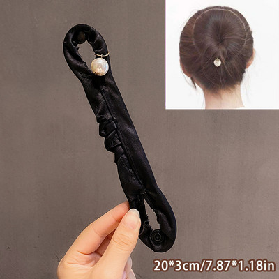 Pahuljasti jastučići za kosu za višekratnu upotrebu Spužva za umetanje za bazu za kosu Alat za umetanje za kosu Puf za kosu Magic Clip Maker za krafne za kosu Root Pad Set kopči za kosu