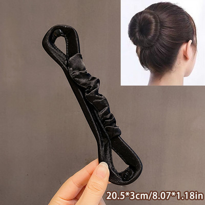 Pahuljasti jastučići za kosu za višekratnu upotrebu Spužva za umetanje za bazu za kosu Alat za umetanje za kosu Puf za kosu Magic Clip Maker za krafne za kosu Root Pad Set kopči za kosu