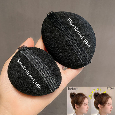 Pahuljasti jastučići za kosu za višekratnu upotrebu Spužva za umetanje za bazu za kosu Alat za umetanje za kosu Puf za kosu Magic Clip Maker za krafne za kosu Root Pad Set kopči za kosu