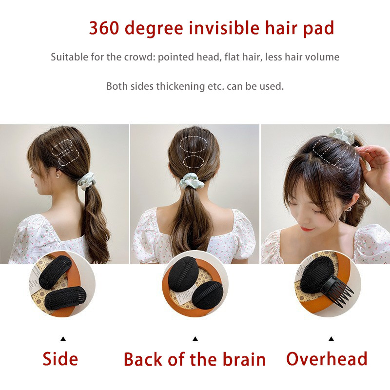 Pahuljasti jastučići za kosu za višekratnu upotrebu Spužva za umetanje za bazu za kosu Alat za umetanje za kosu Puf za kosu Magic Clip Maker za krafne za kosu Root Pad Set kopči za kosu