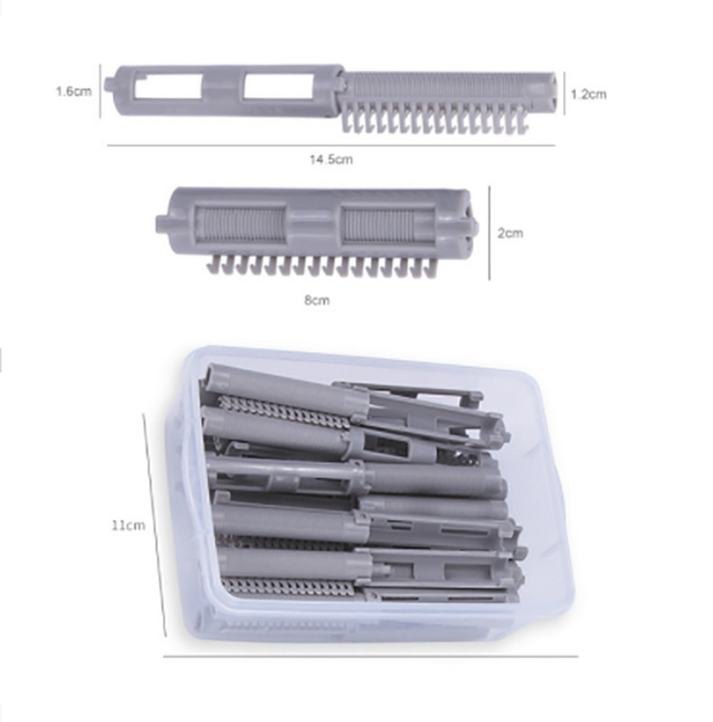 25Pcs Fluffy Hair Cold Perm šipke Air Bang Styling Šipke Valjci za kosu Morgan Stezaljke za uvijače za trajnu Set alata