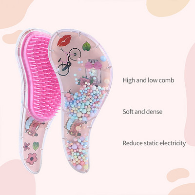 Karikatūra Unicorn Magic Comb Antistatic Masāžas Matu Suka Tangle Detangle Dušas Masāžas Matu Suka Ķemmes Salons Matu veidošanas rīks