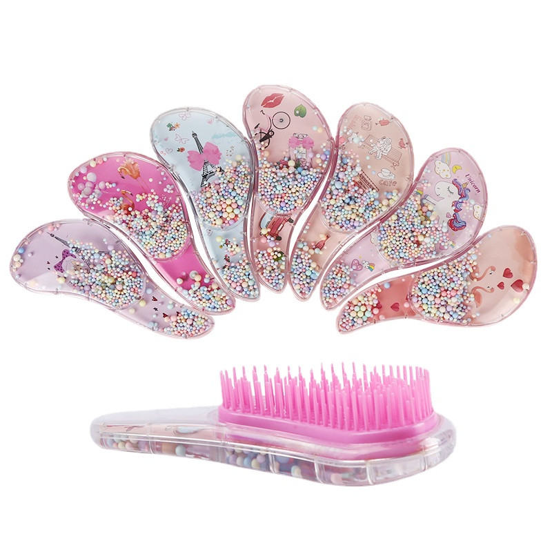 Cartoon Unicorn Magic Comb antisztatikus masszázs hajkefe Tangle Detangle zuhany masszázs hajkefe fésű szalon hajformázó eszköz
