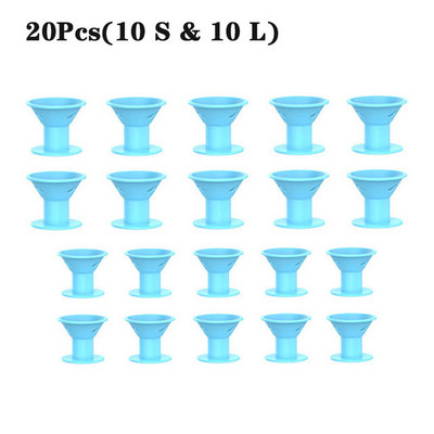 2/10/20/30gab Mīkstas gumijas Magic matu kopšanas rullīši Silikona matu ruļļi Twist Hair bez siltuma bez saspraudes Matu lokošanās veidošanas rīks DIY