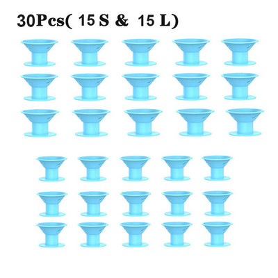 2/10/20/30gab Mīkstas gumijas Magic matu kopšanas rullīši Silikona matu ruļļi Twist Hair bez siltuma bez saspraudes Matu lokošanās veidošanas rīks DIY