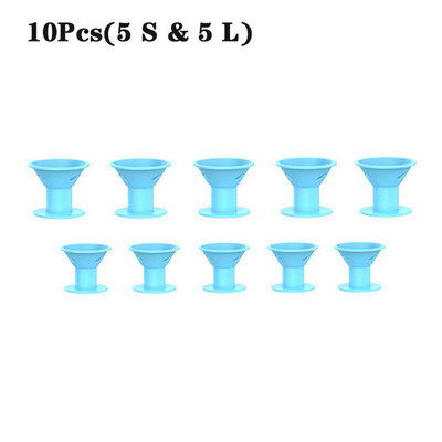 2/10/20/30gab Mīkstas gumijas Magic matu kopšanas rullīši Silikona matu ruļļi Twist Hair bez siltuma bez saspraudes Matu lokošanās veidošanas rīks DIY